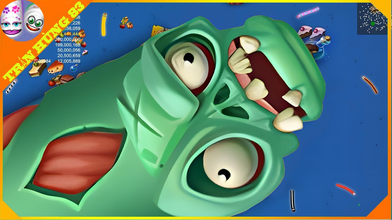 🐍WORMSZONE.IO | GIANT SLITHER SNAKE TOP 01 / Лучший игровой процесс в Epic Worms Zone! | Trần H&ugrave;n...