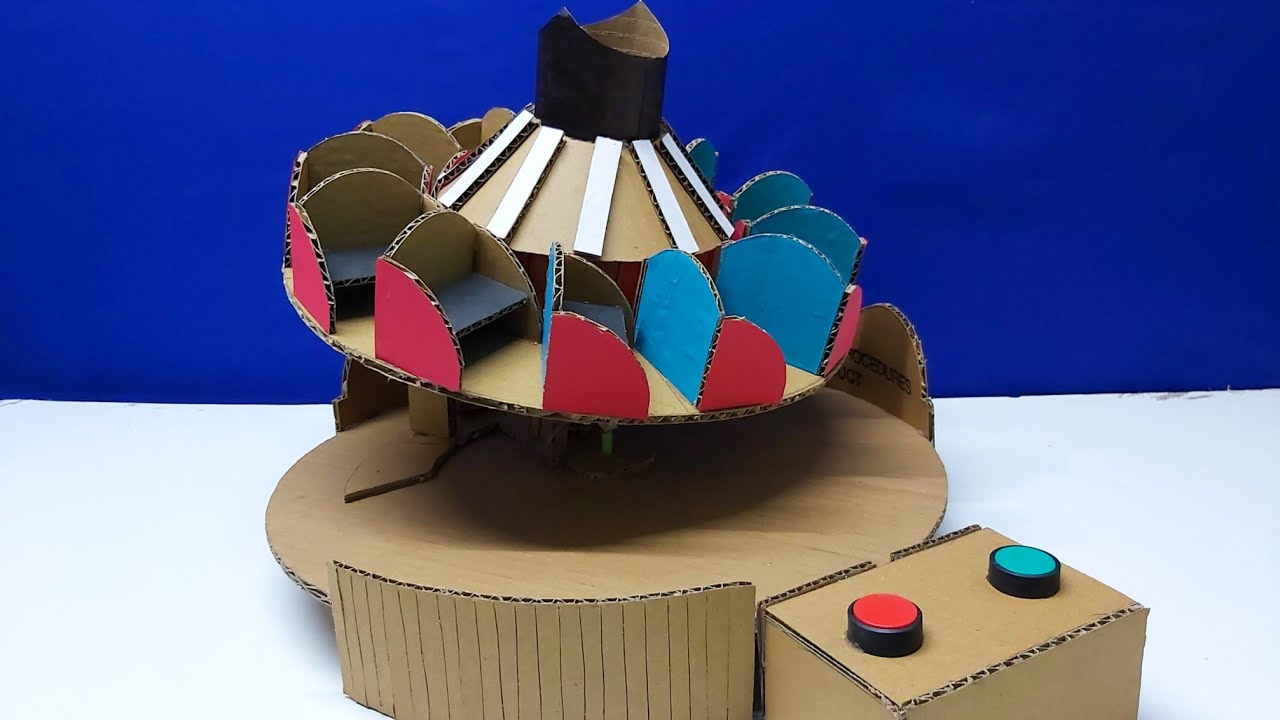 Amusement park Ride Machine | How to Make A Amusement park tora tora Ride From Cardboard