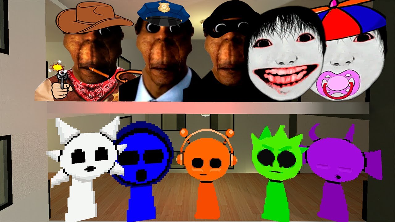 Obunga of All Versions Took Sprunki Pixel