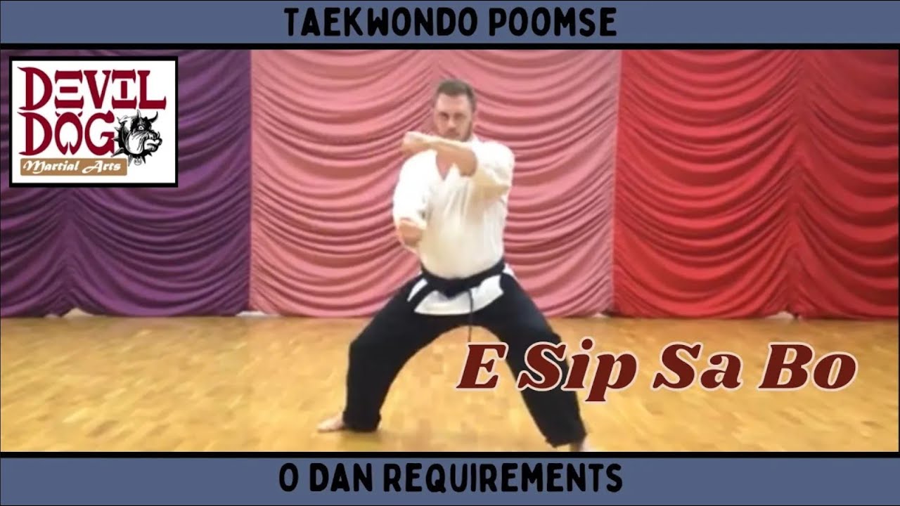 E Sip Sa Bo Traditional Taekwondo Tang Soo Do Poomse for O Dan - Student Reference