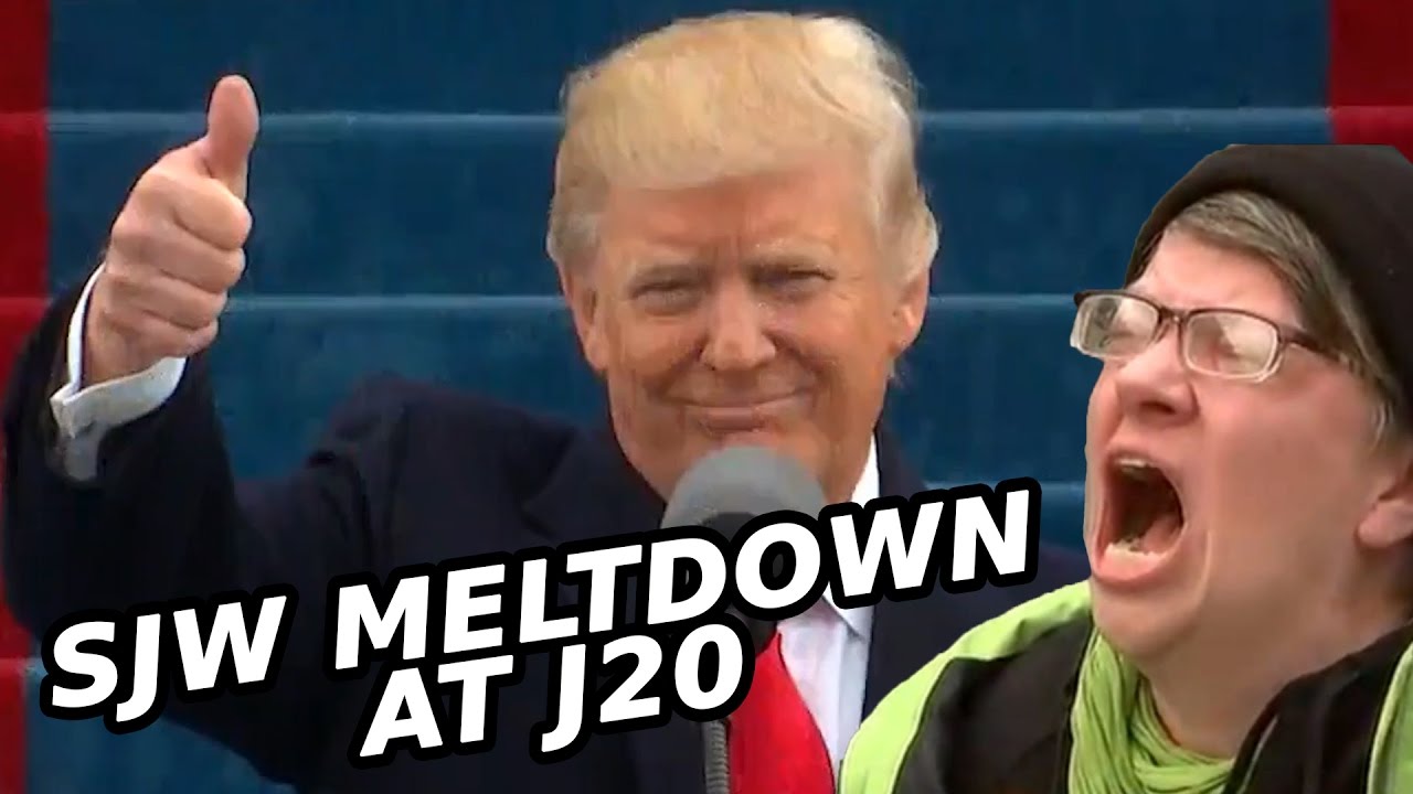 SJW SCREAMING MELTDOWN AT TRUMP INAUGURATION