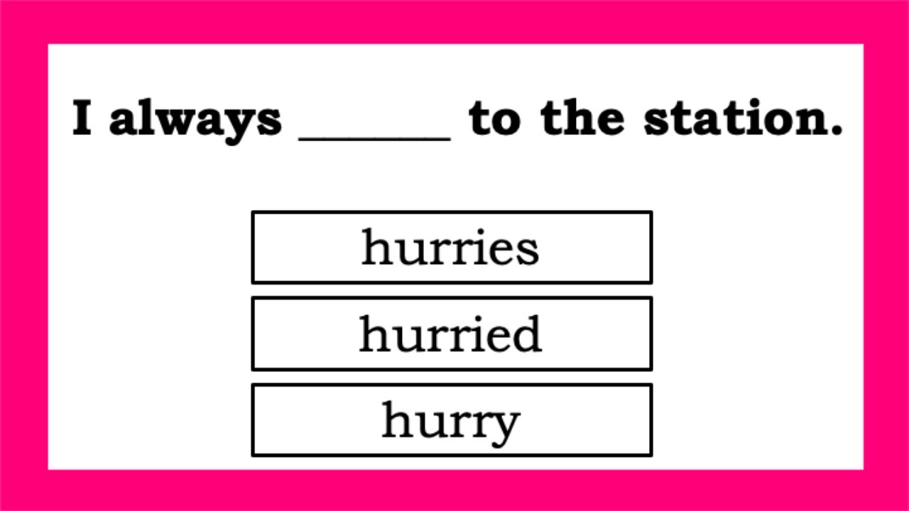 PRESENT SIMPLE Quiz 📚  Can you pass this Quiz?