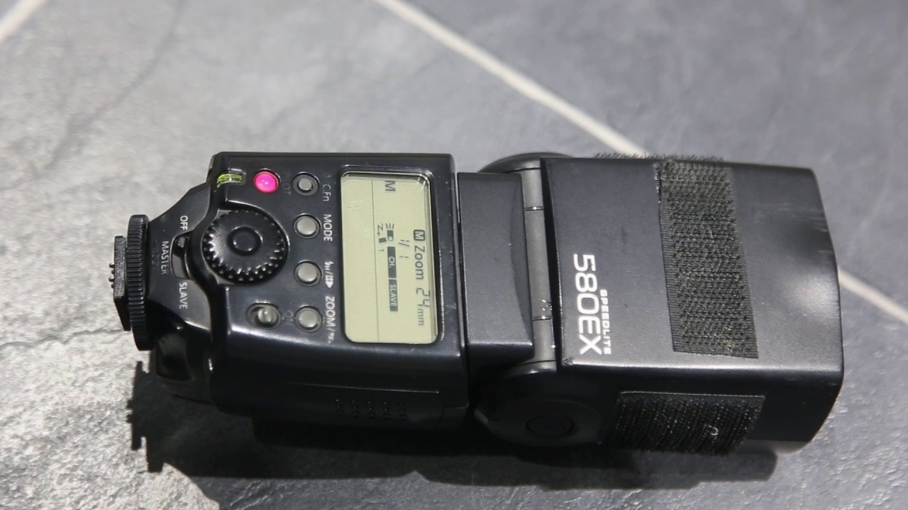 Canon Speedlite 580EX Flashgun Not working Lights On No Flash - Flash Tube Broken?