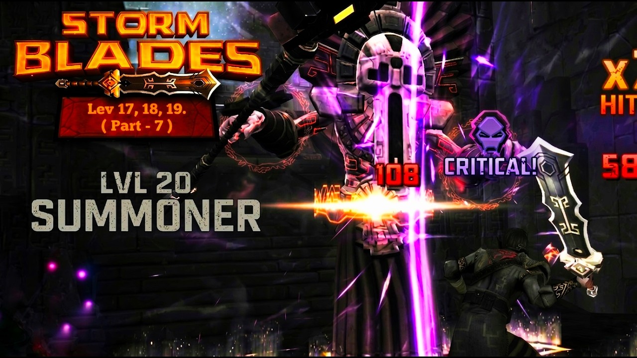 LVL 20 SUMMONER is Unstoppable! 👻 | LEVEL 17-19 Boss Fights | Stormblades Part 7