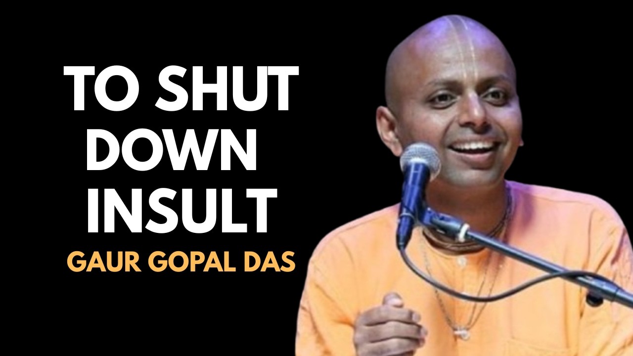 The Smartest Response to Belittling Comments That Shuts People Down |  SPEECH BY GAUR GOPAL DAS