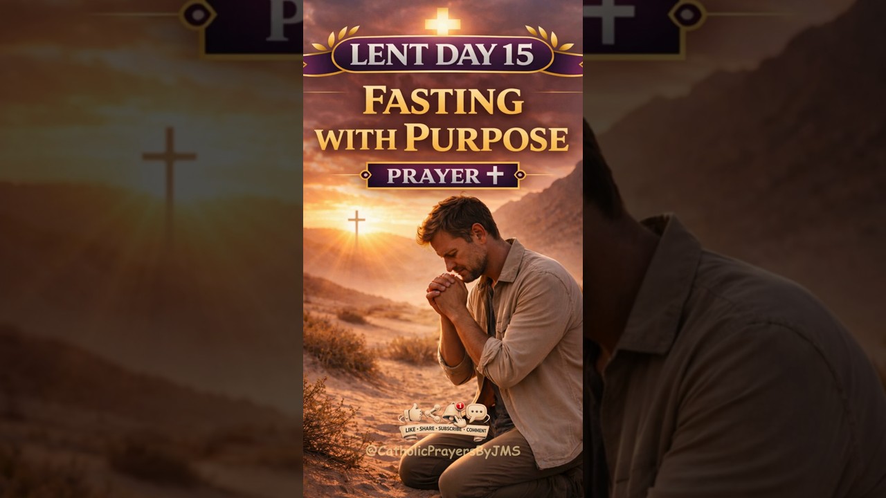 LENT DAY 15 — FASTING WITH PURPOSE ✝️ |#LentDay15 #FastingWithPurpose #LentenJourney #CatholicPrayer