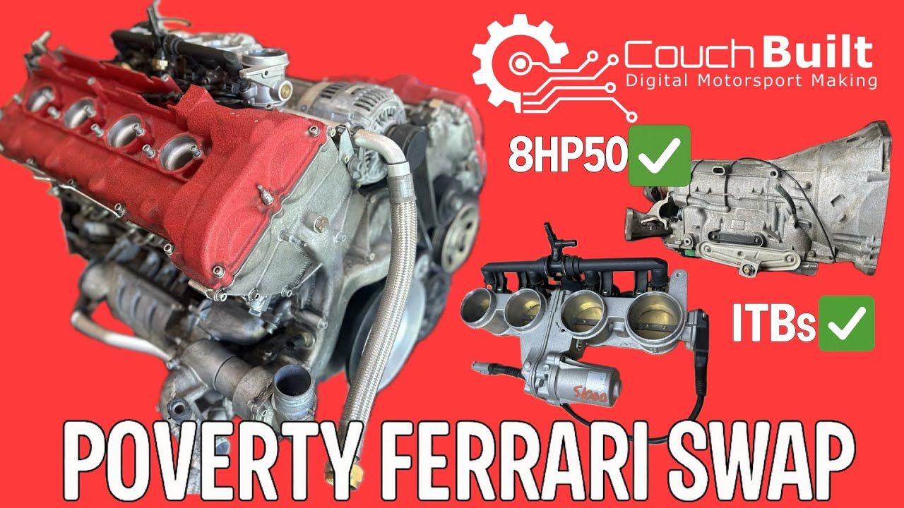CHEAP Ferrari noises in a BMW.  Poverty Ferrari Swap: Episode 1