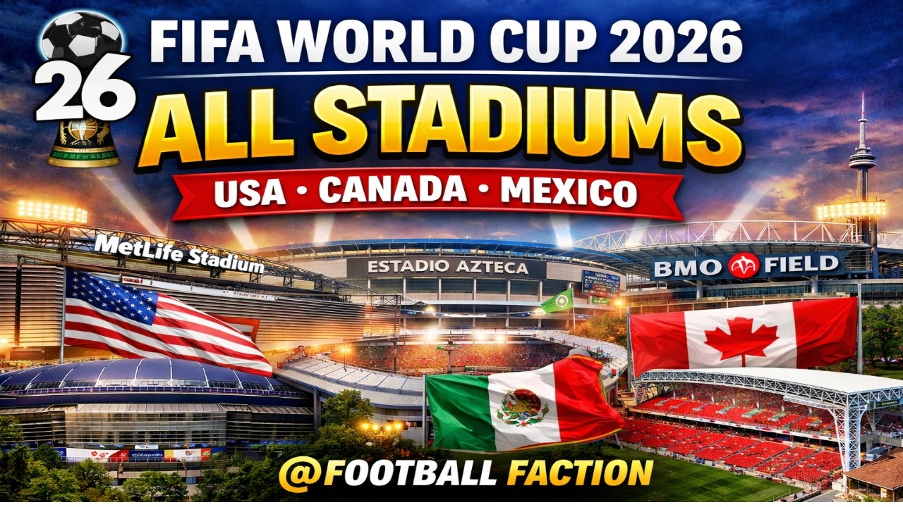 FIFA World Cup 2026 All Stadiums & Full Details | USA Canada Mexico Venues