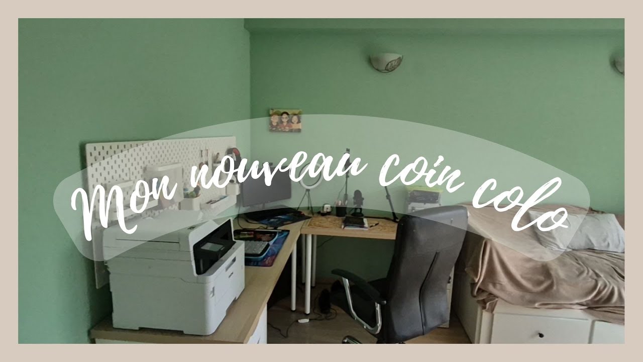 Mon nouveau coin colo 🤩 | Bureau Tour 🎥