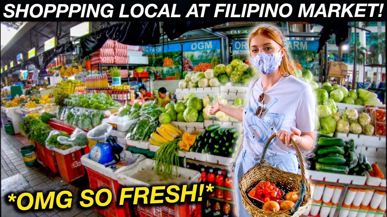 Doing our Grocery Shopping at Local Filipino Market! (Market Market BGC)