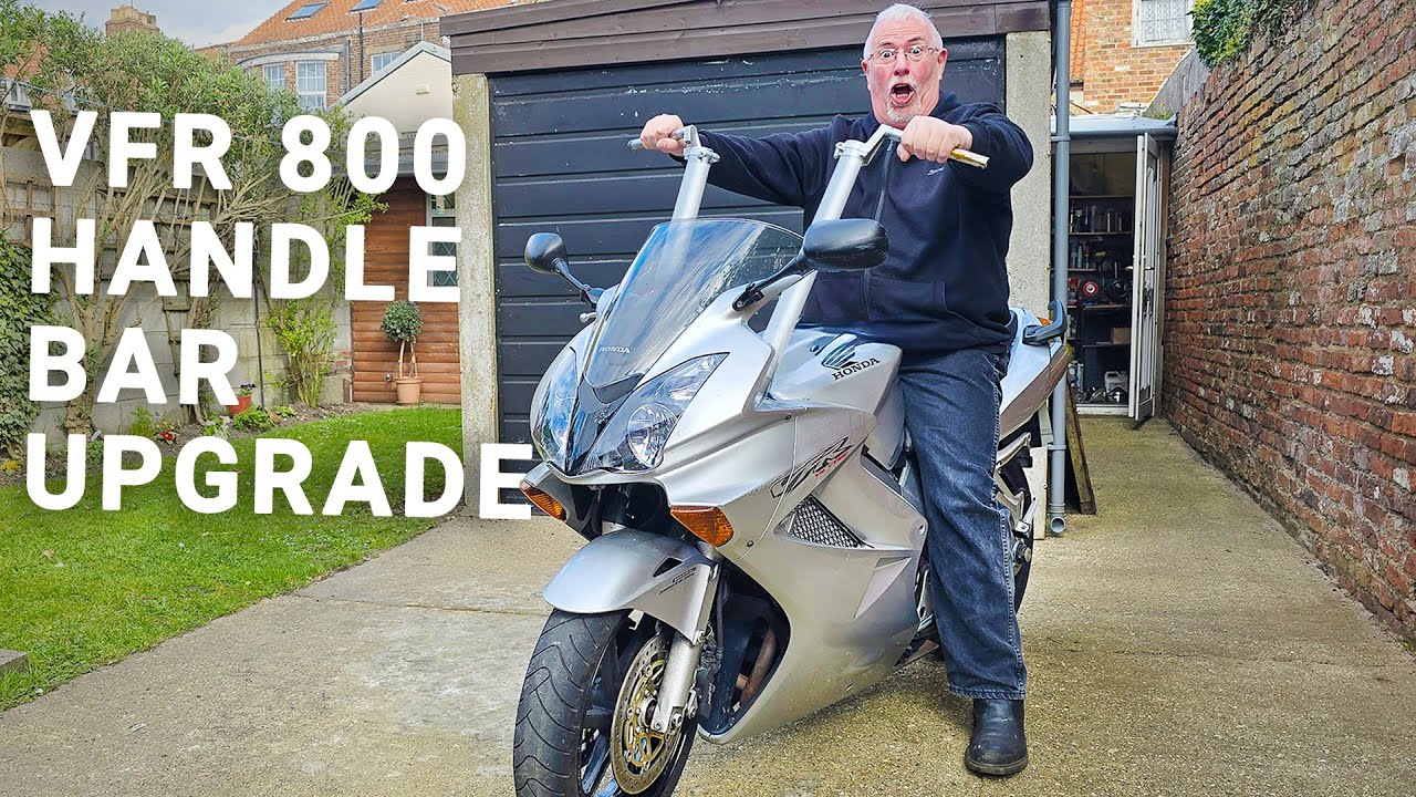 Fitting Streetfighter Handlebars to a VFR 800 | Bar Riser Conversion for 2003 Honda VFR800 VTEC | 08