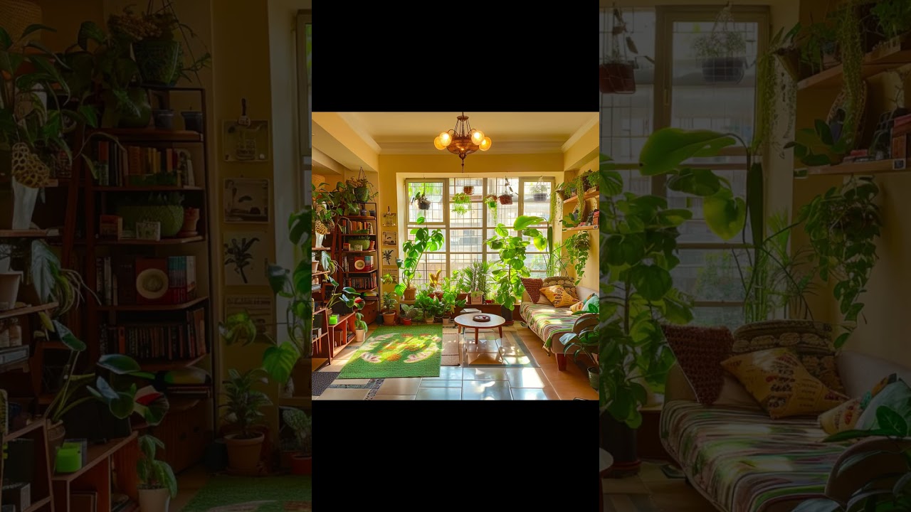 Cozy Jungle Vibes: Greenery, Sunlight, and Serenity! | AI Home Design | ROFIELTY