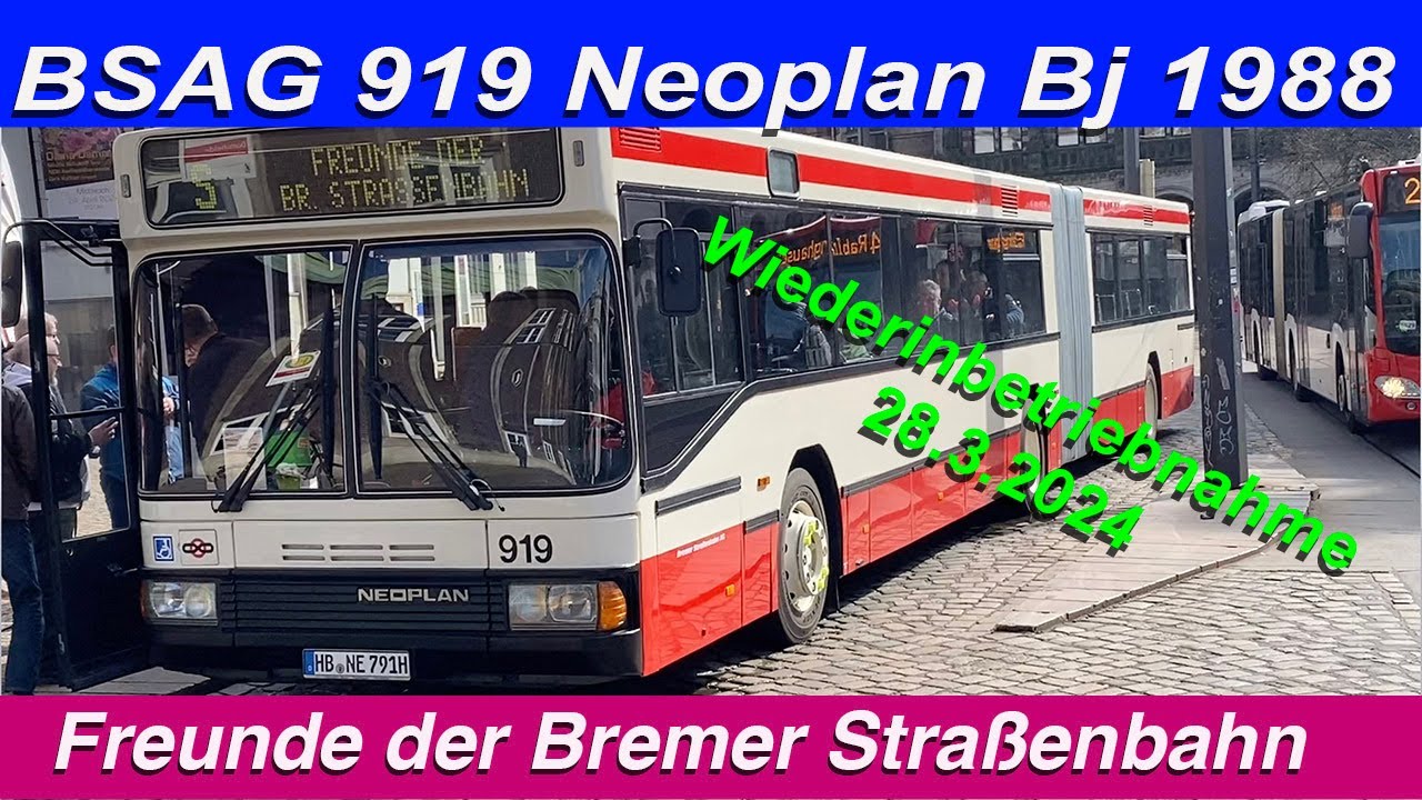 1988 Auwärter Neoplan Niederflurbus BSAG 919