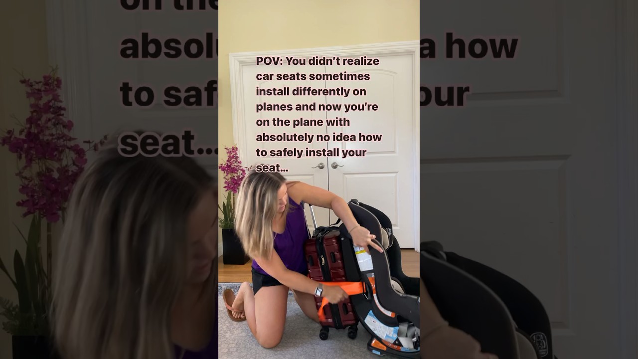 Know this if you are flying with car seats #babytraveltips #carseatsafety #flyingwithbaby #travel