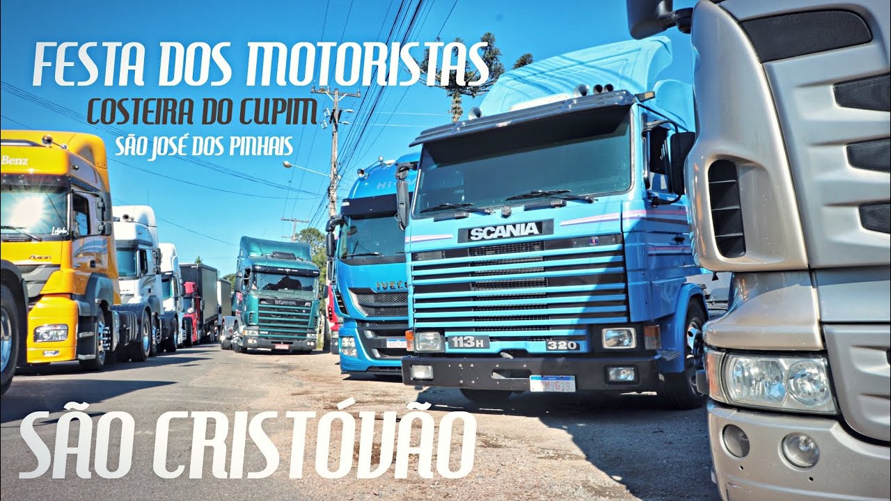 Procissão / Desfile de Caminhões - Festa de São Cristóvão (e dos Motoristas) - Costeira do Cupim SJP