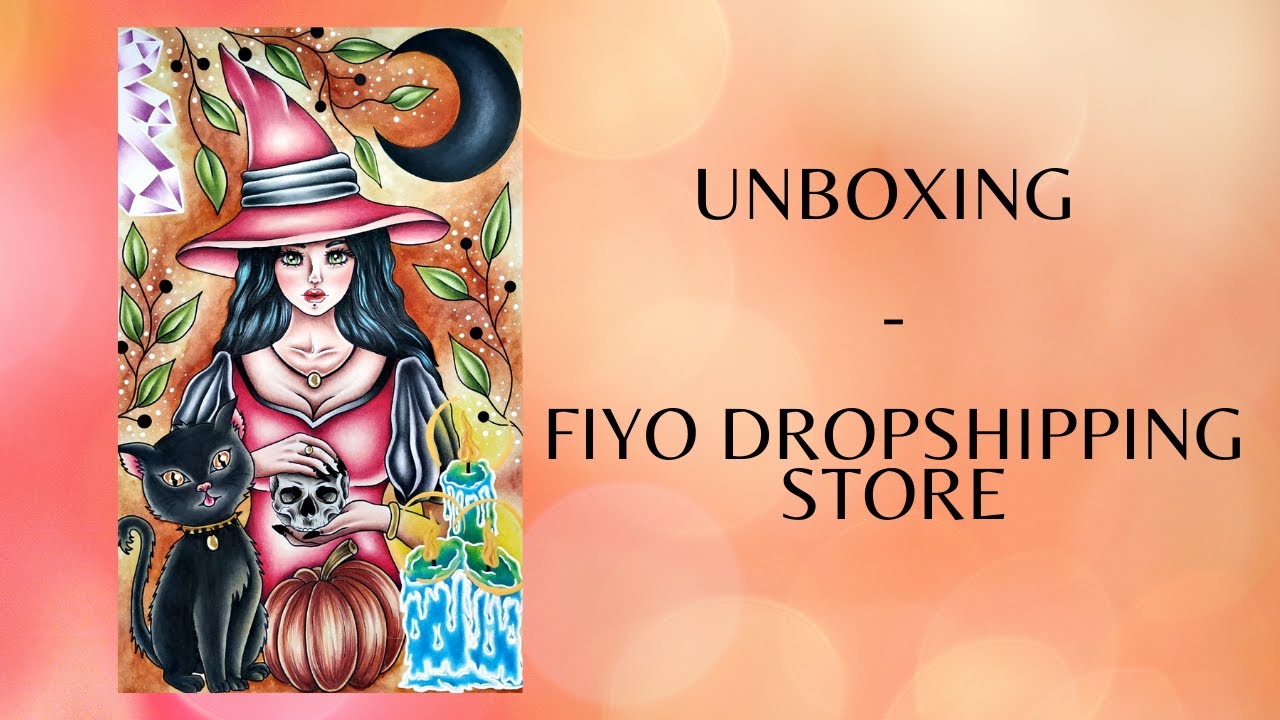Unboxing de diamond painting - Sorcière de FIYO Dropshipping Store (Aliexpress)