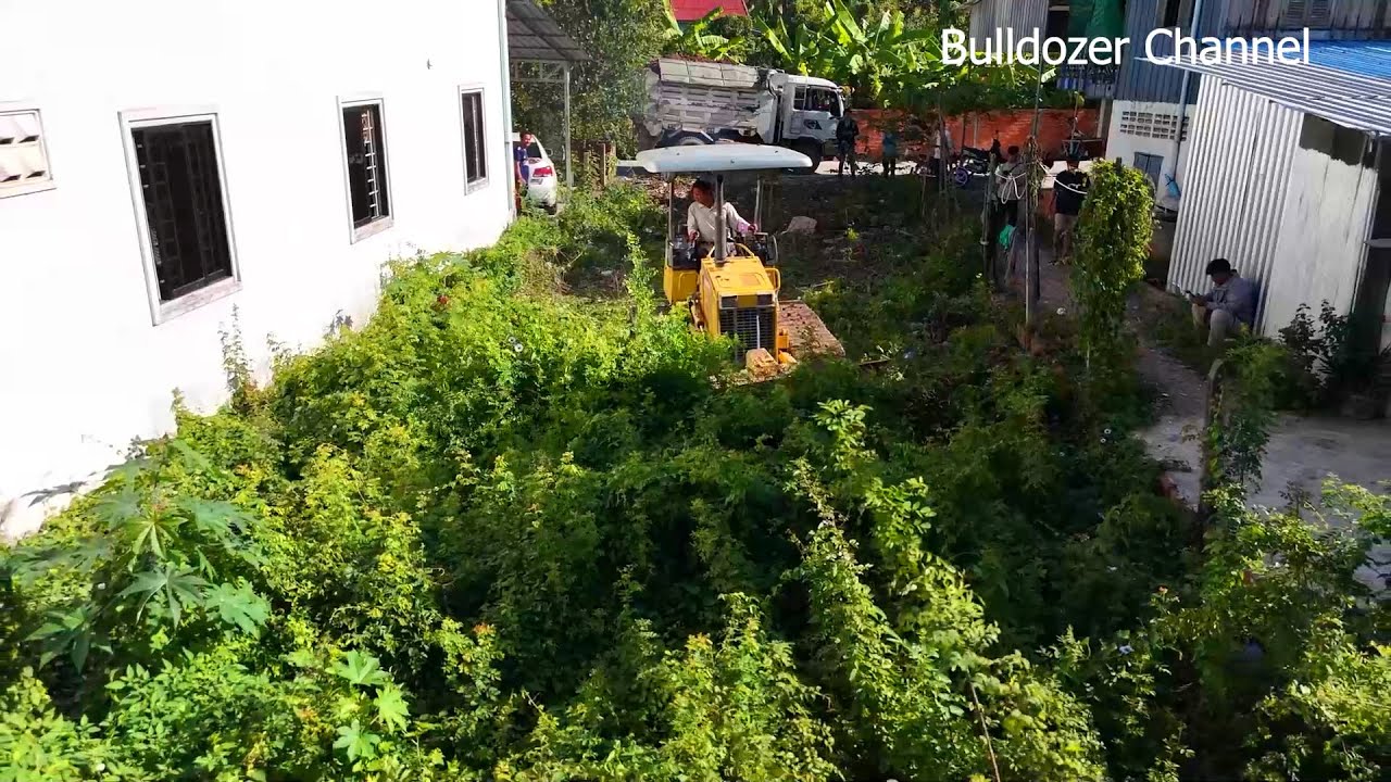 Incredible Project Operator Skills Clearing The Forest To Landfill By Bulldozer D20 Pushing 5T Truck