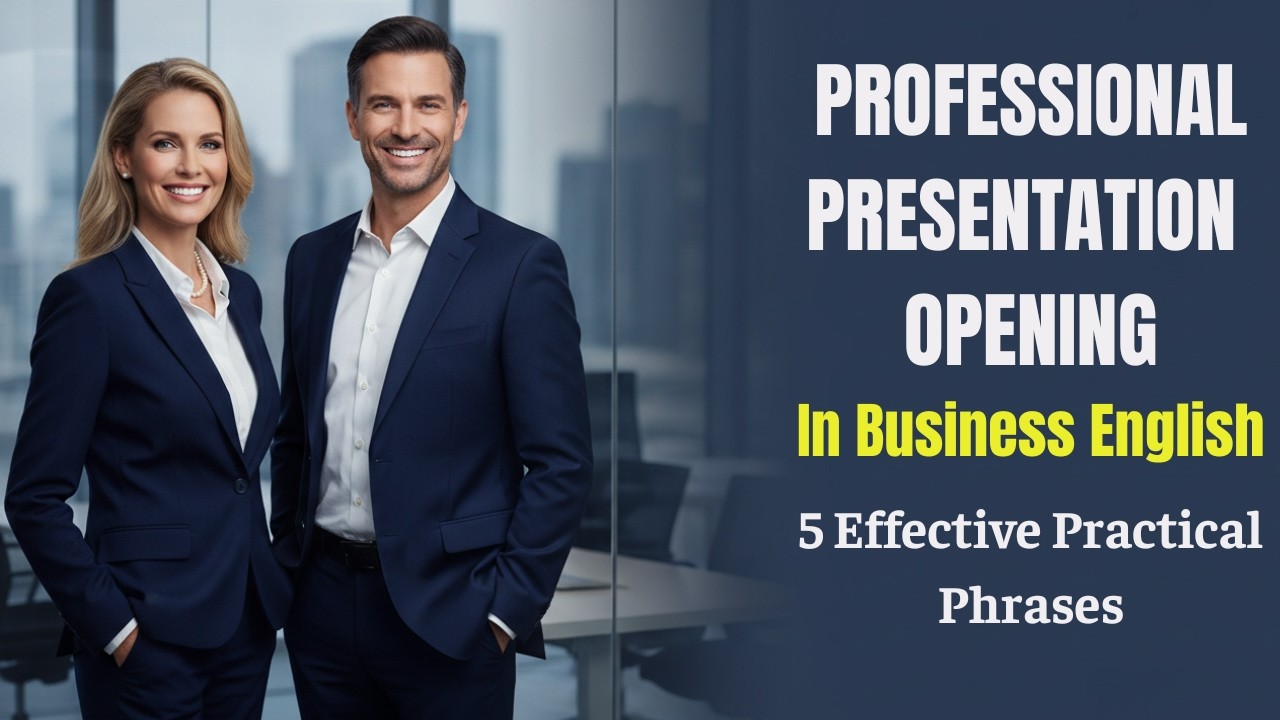 How to Start a Presentation Confidently at Work | Business English (Part 1)