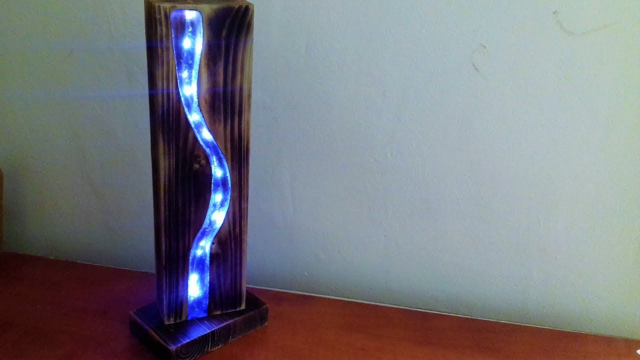 Светодиодная лампа на основе эпоксидной смолы - Resin Art