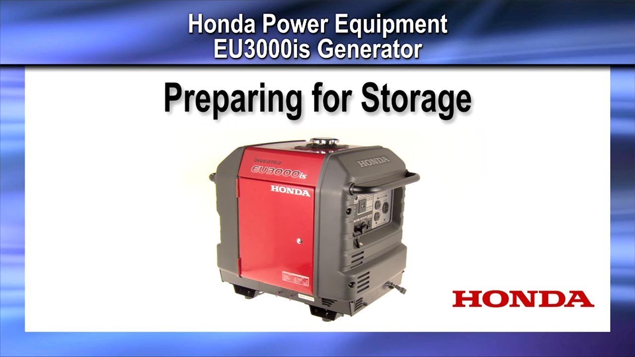 EU3000iS Generator Storage