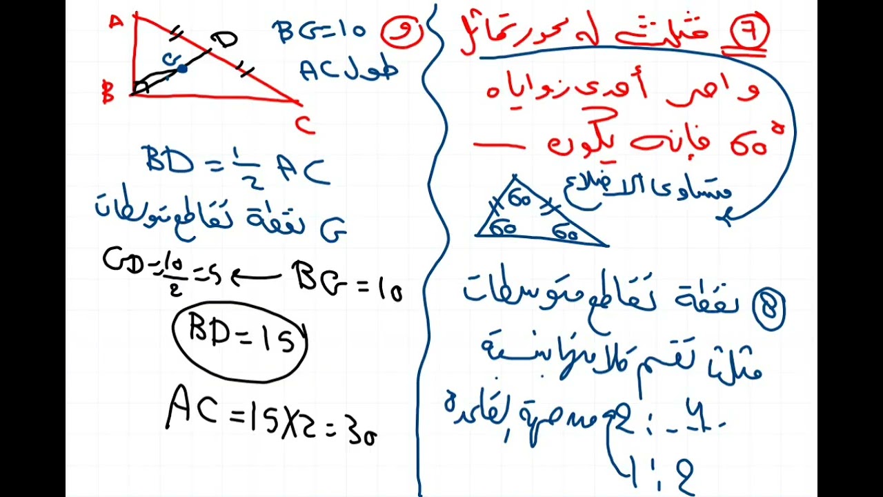 مراجعة لليلة الإمتحان الجزء الأول الصف الثاني الإعدادي الترم الاول 