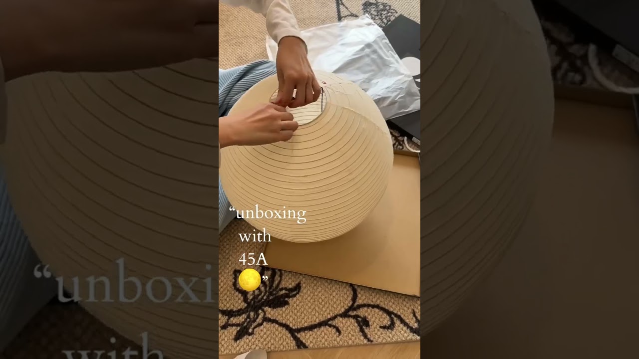 Glarefusion Large Paper Lantern Cage Pendant Light 