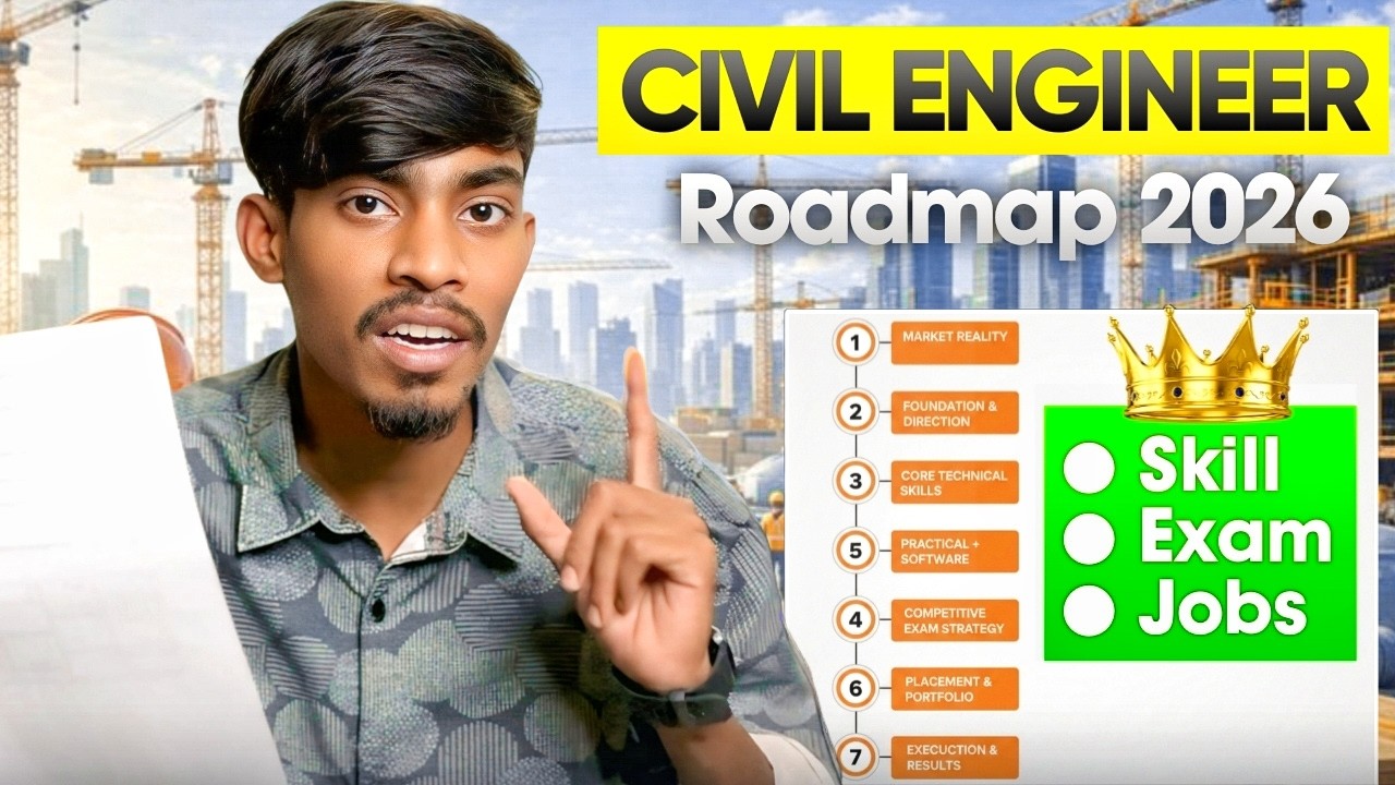 90% Civil Engineers FAIL to get a stable job😢 Civil Engineers Roadmap 2026 - Skills, Exams & Job