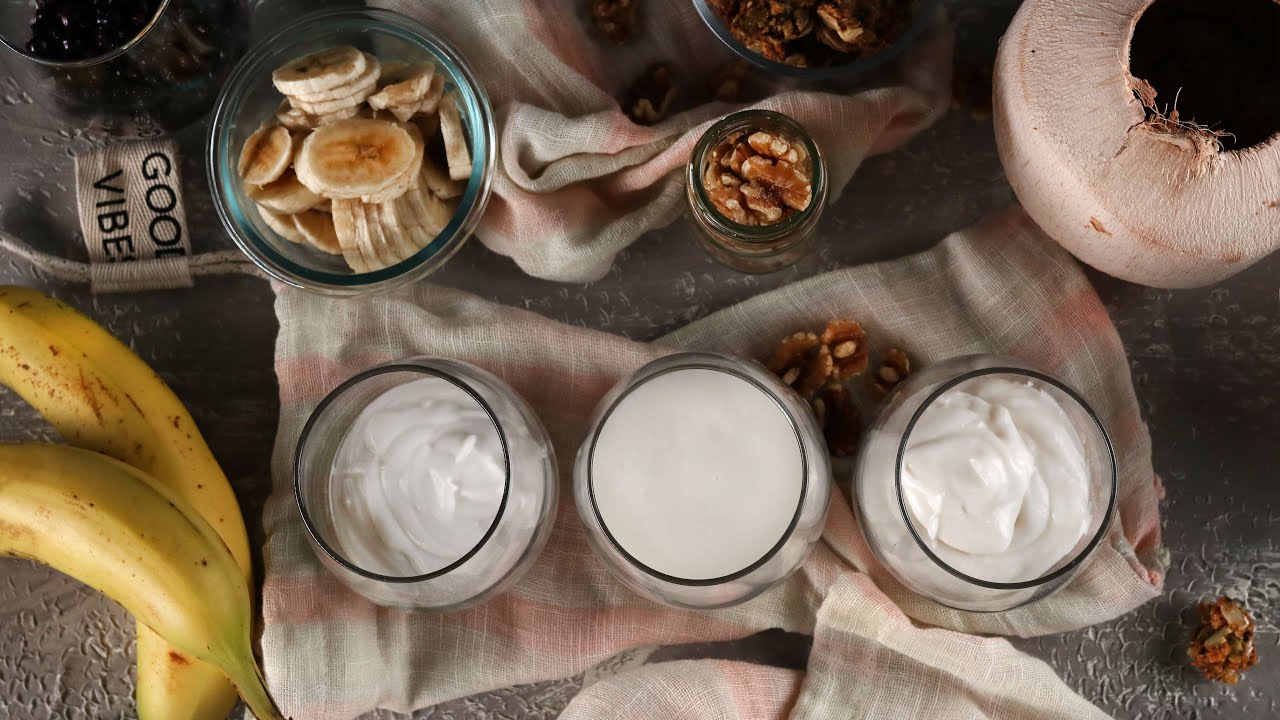 How to Make Coconut Yogurt | 3 different ways, Vegan & Dairy-Free