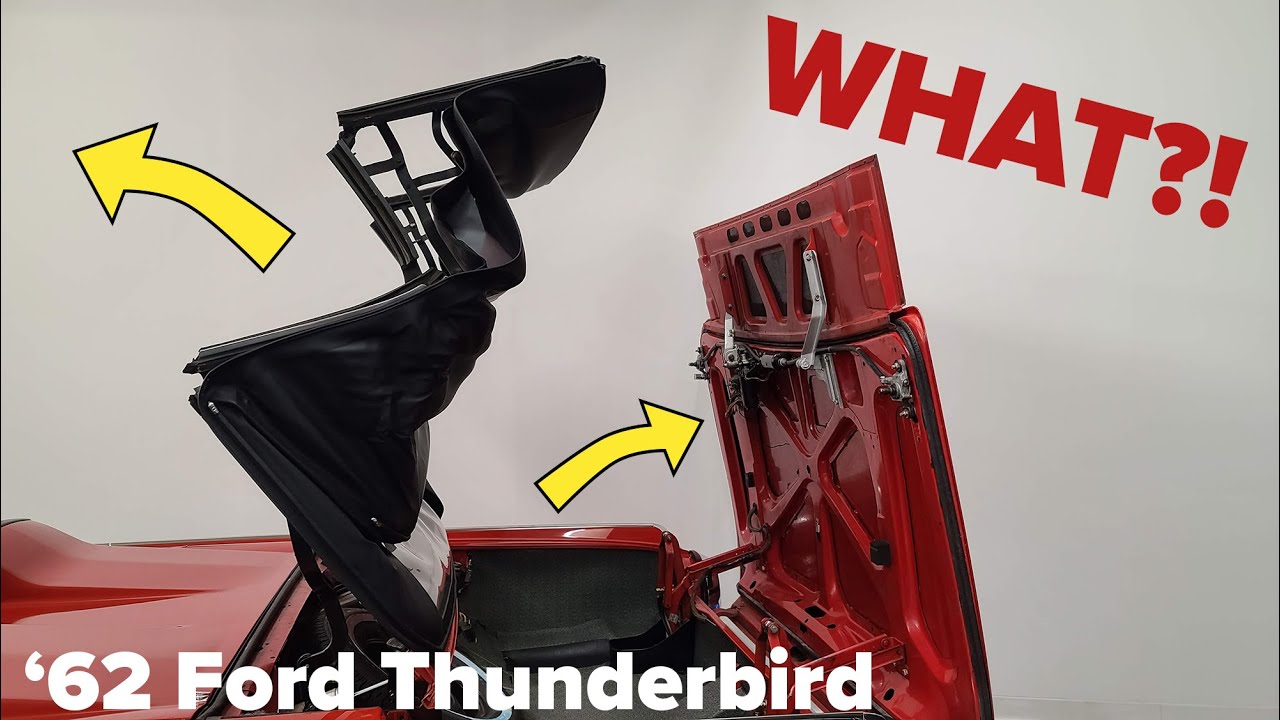 1962 Ford Thunderbird Sports Roadster INSANE POWER TOP OPERATION