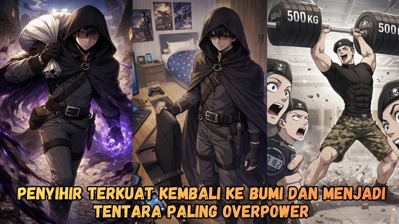 Penyihir Kegelapan yang Terjebak di Dunia Lain Kembali ke Bumi dan Menjadi Tentara Paling Overpower