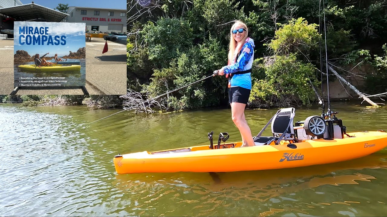 Hobie Compass Kayak Demo - Loading, Launching, and Fishing - On The Water Review