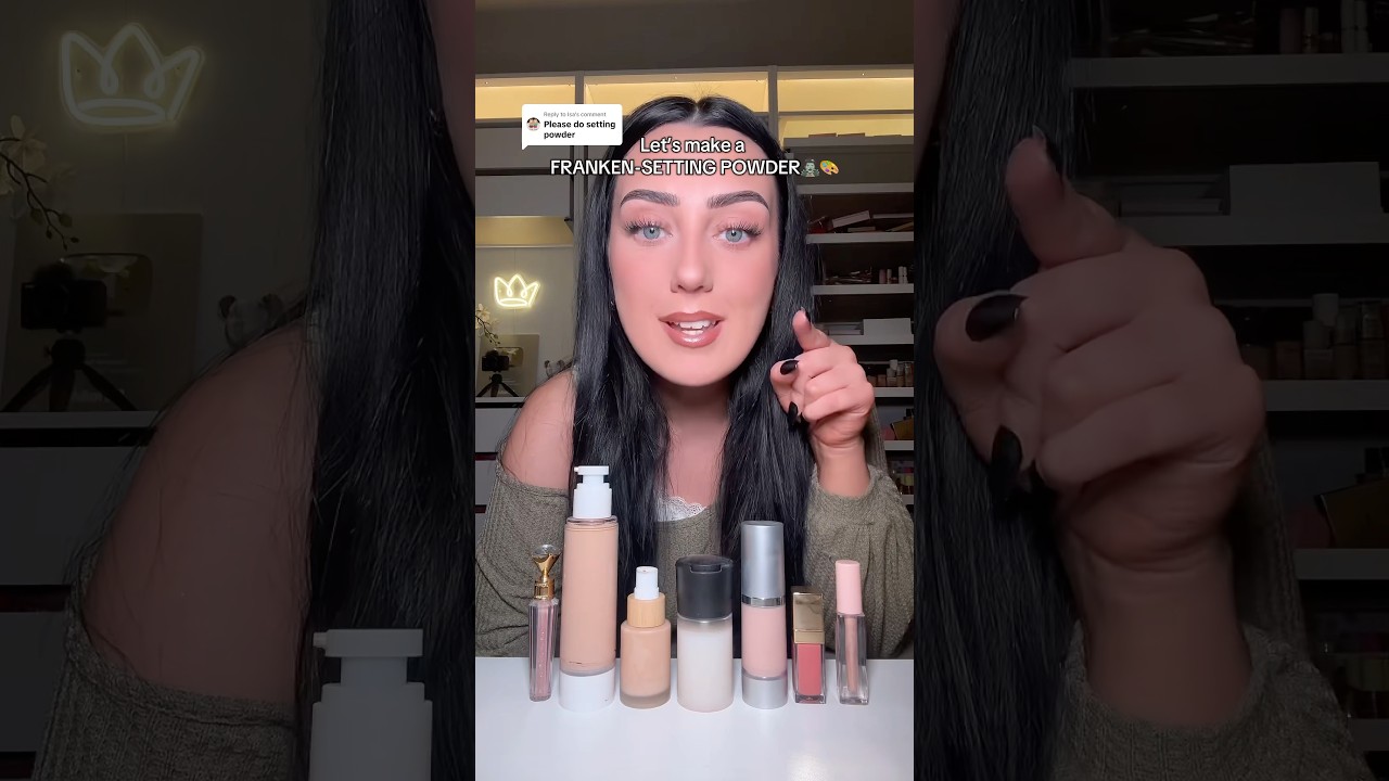 LET&rsquo;S MIX ALL MY POWDERS TOGETHER🤭✨ Frankenstein time is my favourite time 🧟&zwj;♂️🤣 #makeup #beauty