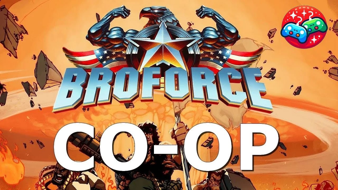 Local co-op in Broforce (multiplayer games)