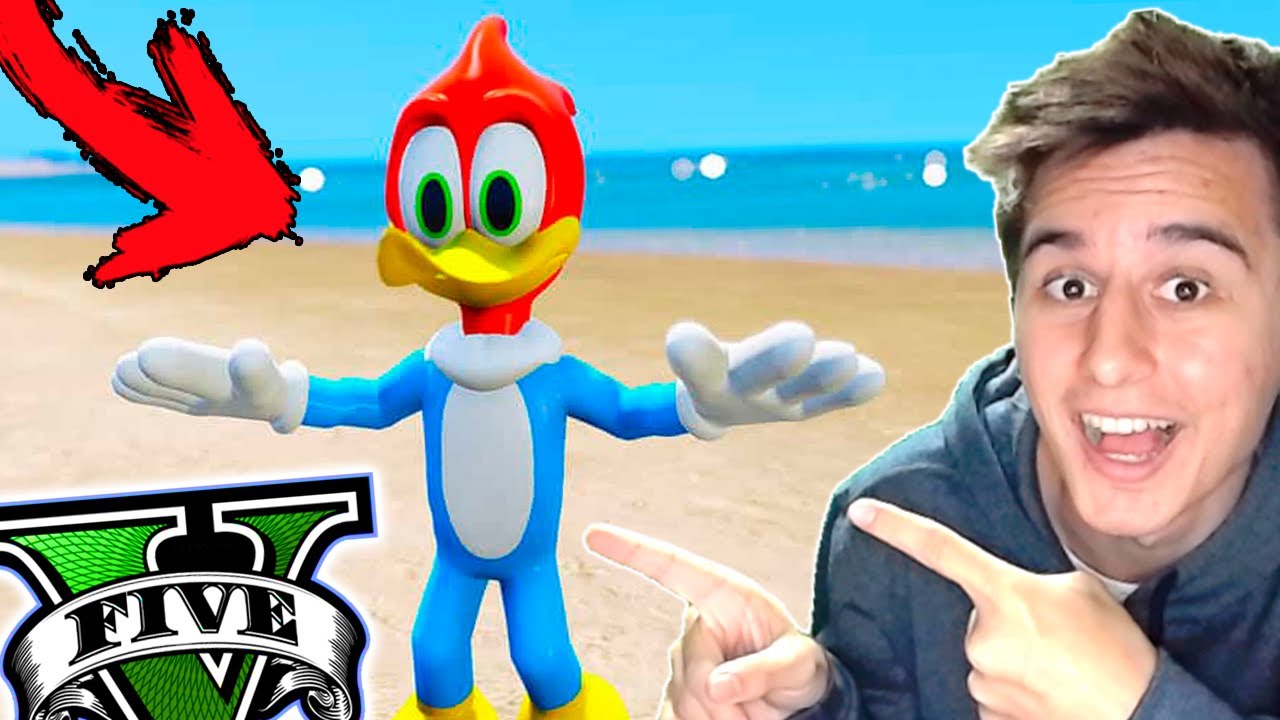 ENCONTREI o PICA PAU na FLORESTA do GTA 5 ! ( GTA V Mods )