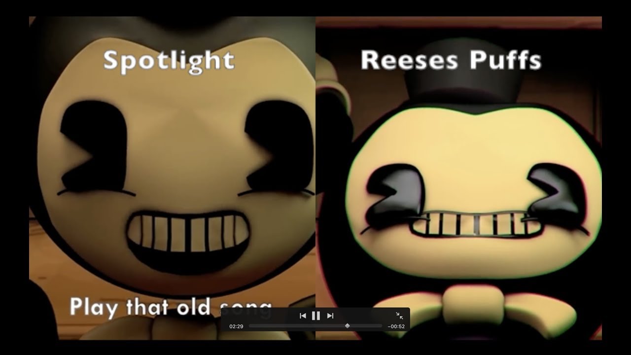 (BENDY SONG COMPARISON) Spotlight vs Reeses Puffs Rap COMPARISON [Side to Side]