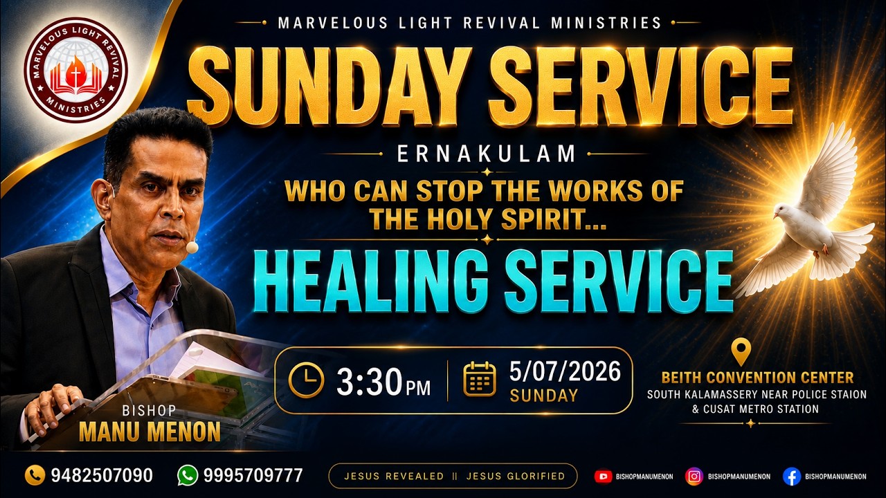 Live | Who can stop The Works of The Holy Spirit | Sunday Service | Ernakulam | 05.07.26