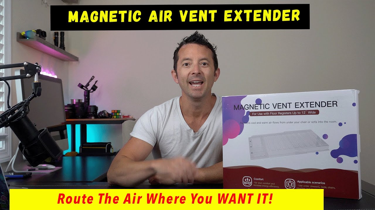 Air Vent Extender Review - Controlled Air Flow - Stop Colling the Couch!