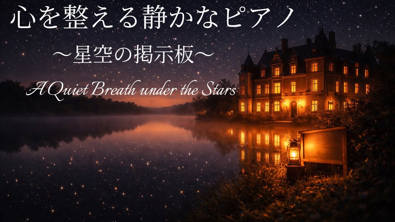 【夜のBGM】星空の下でひと息｜心を整える静かな夜のピアノA Quiet Breath under the Stars