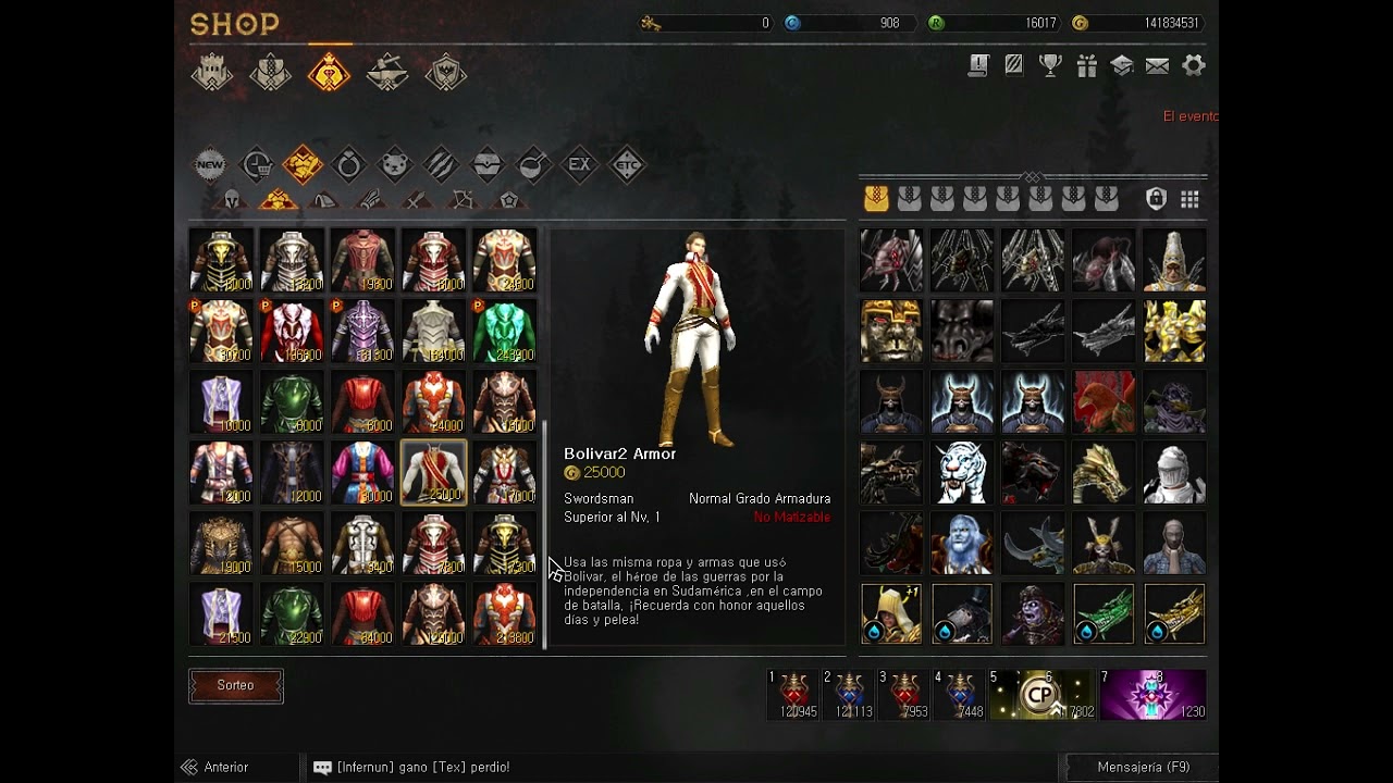 Rakion Latino: Los mejores SETS de oro
