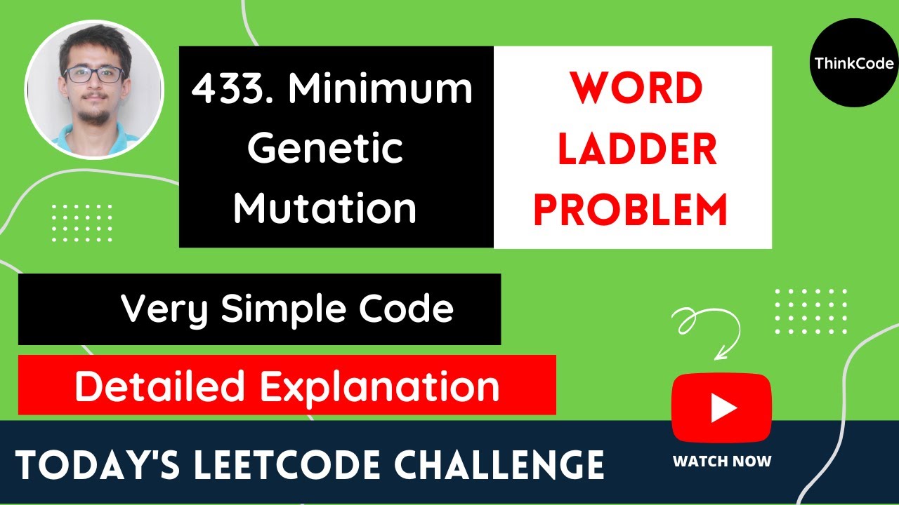 Leetcode 433 Minimum Genetic Mutation | Hindi