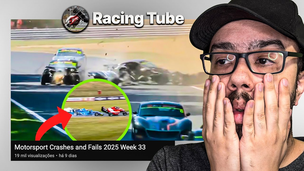 ACIDENTES E MOMENTOS BIZARROS DO AUTOMOBILISMO EM 2025! - REACT RACING TUBE