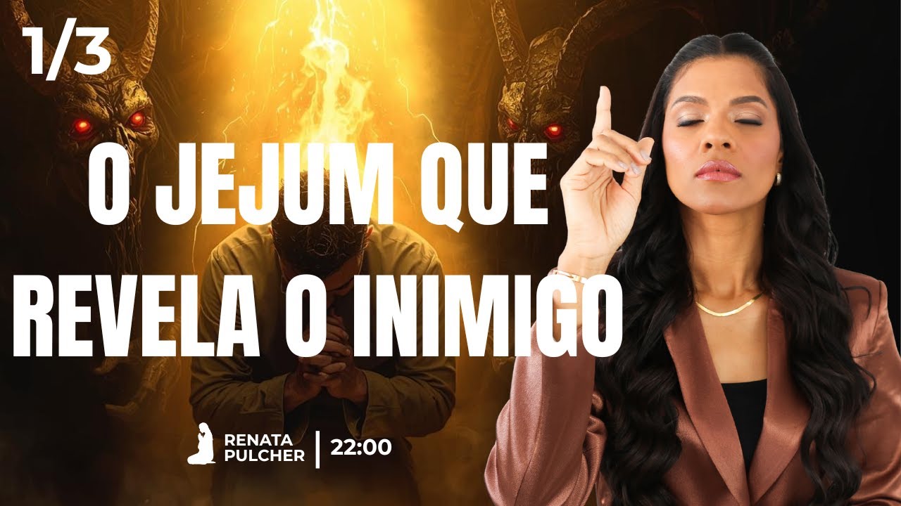 3 dias de Jejum  - O Jejum que revela o inimigo - 01/03 - 22:00 - Rompendo Limites com Renata P.