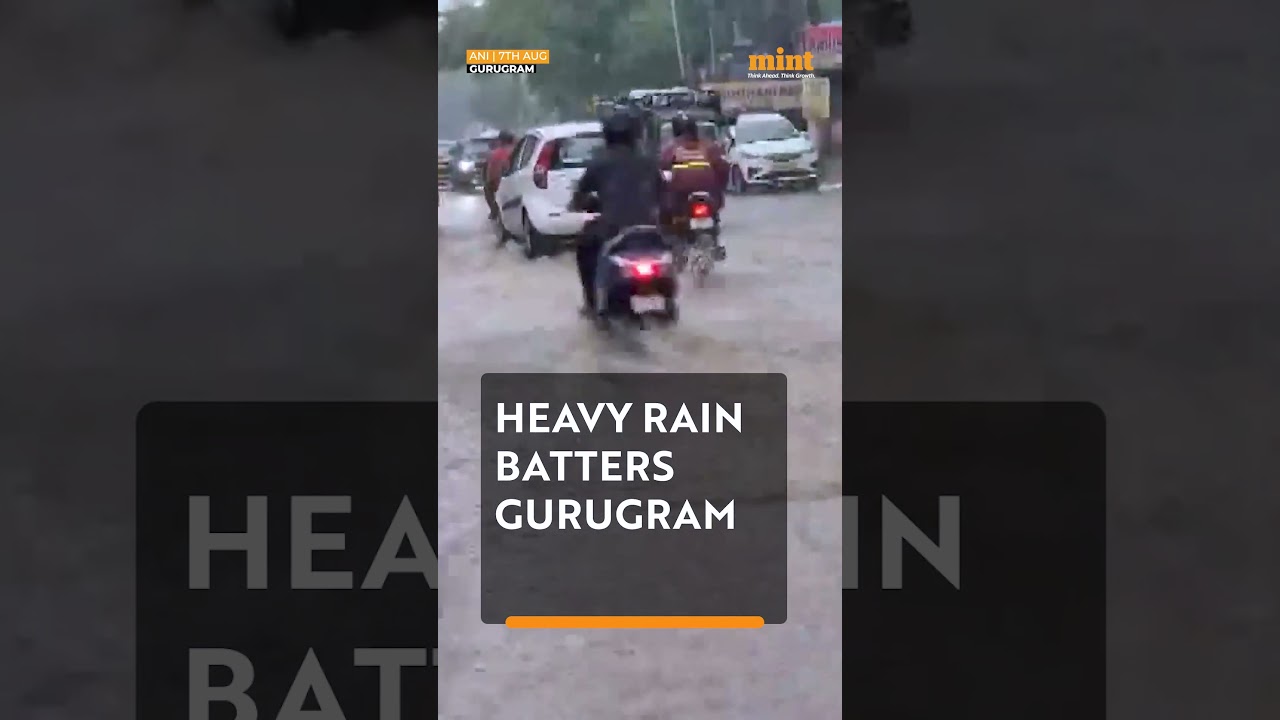 Watch: Heavy #Rain Batters #Gurugram, Severe Waterlogging Brings City to Standstill
