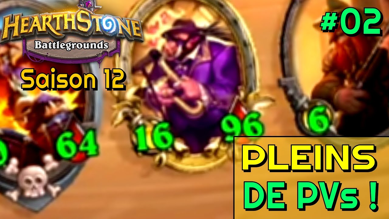 #02 - GIGA HURANS AVEC ÉNORMÉMENTS DE PVS ! | HEARTHSTONE BATTLEGROUNDS (Saison 12)