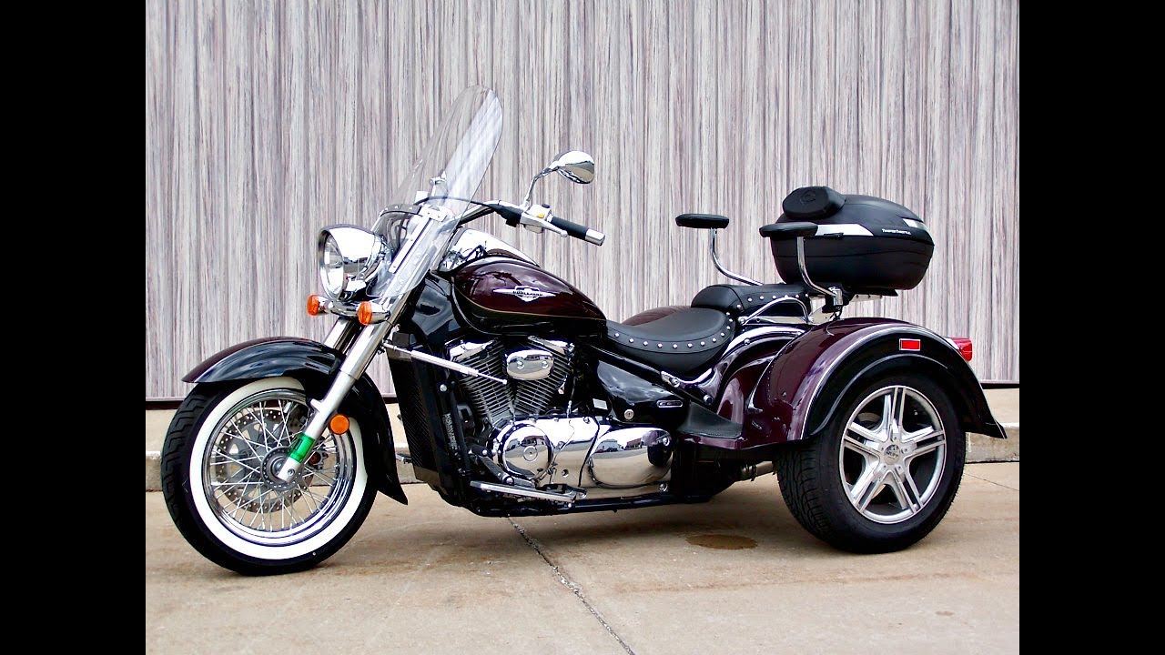 SOLD! 2012 Suzuki Boulevard C50T Classic with Lehman Tramp Trike 517 Miles!
