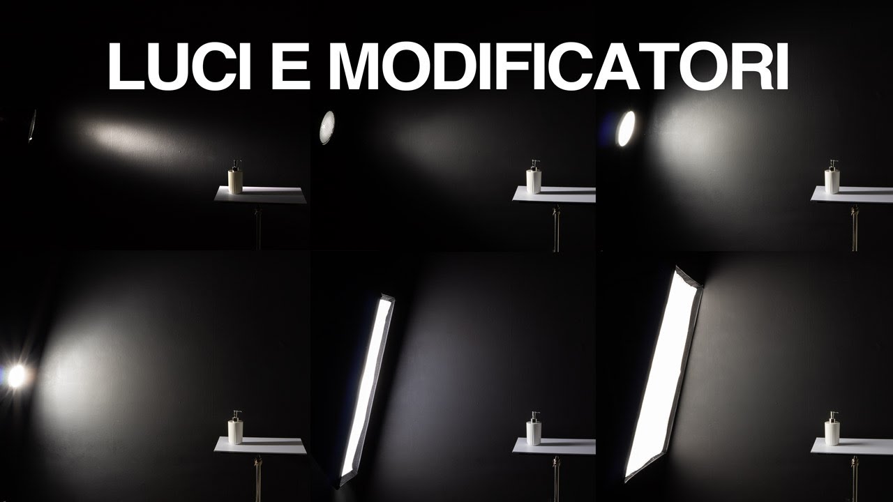 Scopri le differenze dei vari modificatori di luce, corso completo