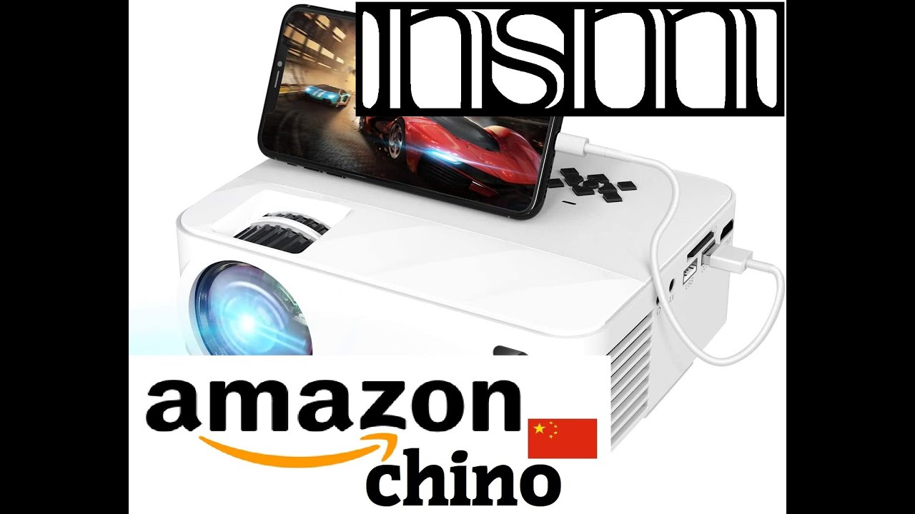 AMAZON CHINO - TOPVISION Mini Proyector con Pantalla de Espejo
