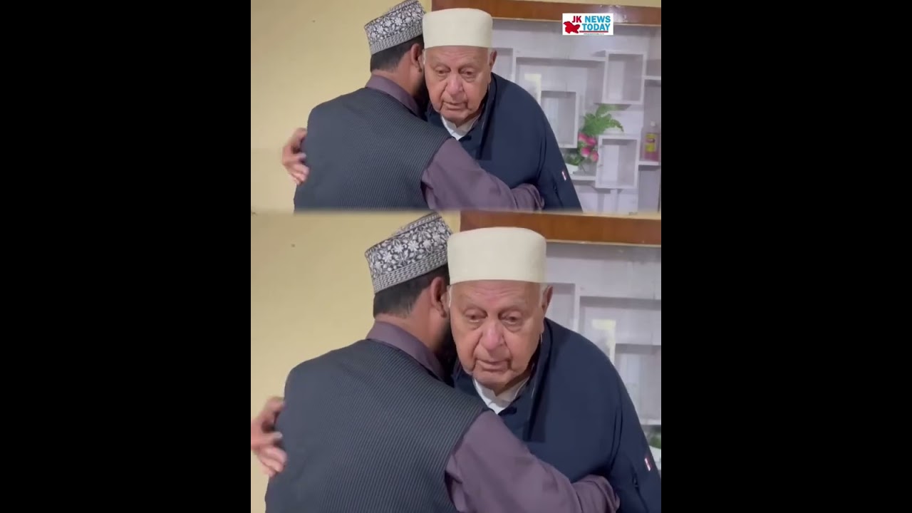 Farooq Abdullah Visits Narwara, Condoles Demise of noted Businessman Faisal Ahmed Shah