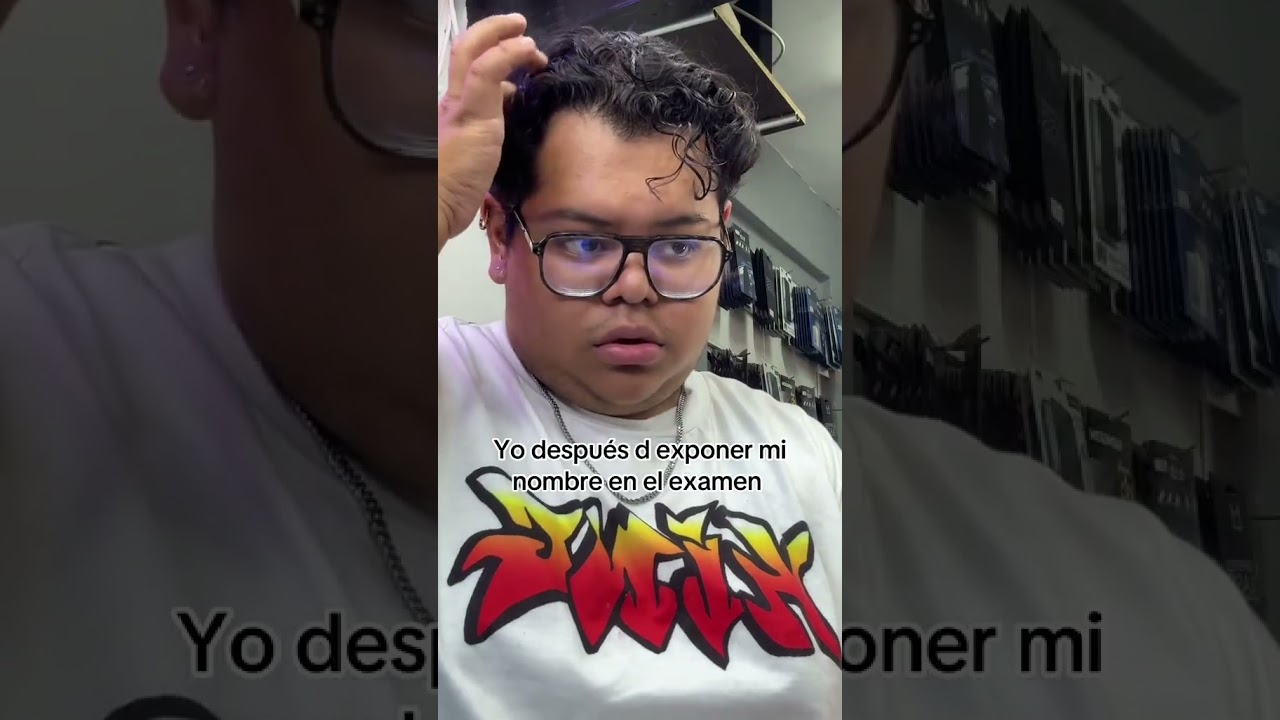 Yo después de poner mi nombre en el examen #shorts #humor #comedia