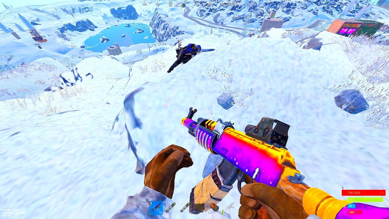 Solo Snowball on 700pop Server - Rust